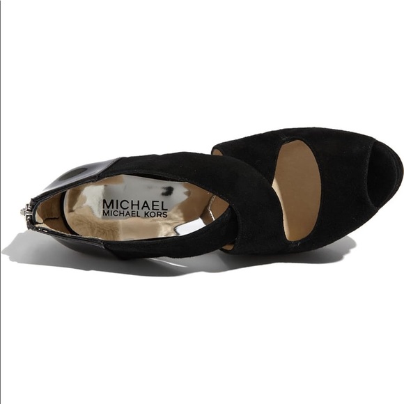 Michael Kors Elena black suede stiletto heels - Picture 3 of 8